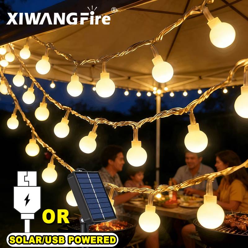 Outdoor Lighting Globes - Luci a Stringa Solari/USB/a Batteria 3-10M,