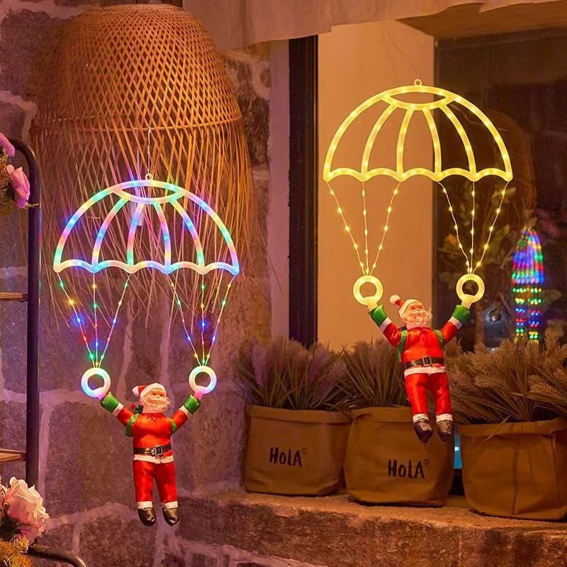 Xmas Outdoor Lighting Decorations - Luci a Stringa LED Babbo Natale