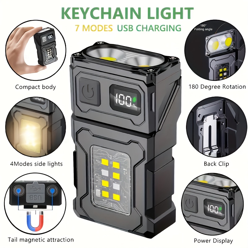 Outdoor Lighting Setup - Mini torcia tascabile a LED ricaricabile
