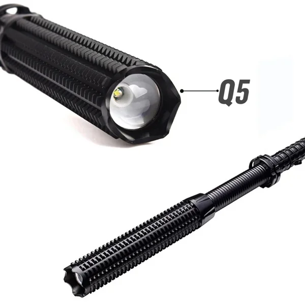 Outdoor Lighting Guide - Torcia LED Ricaricabile USB, Torcia Retrattile