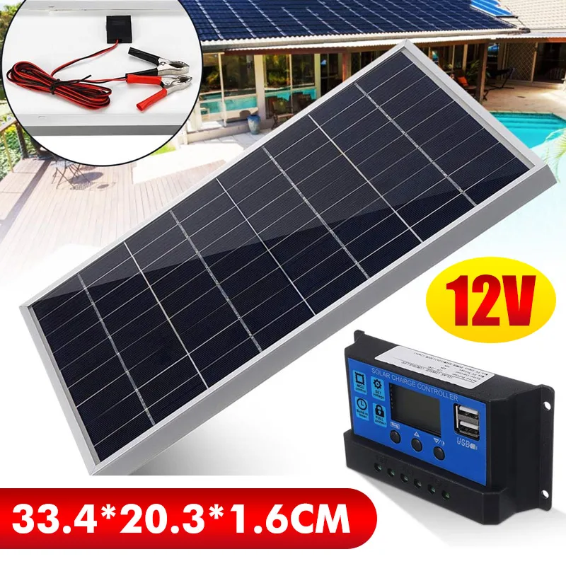 Outdoor Lighting Transformer - Kit pannello solare da 50 W