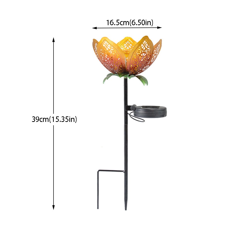 Outdoor Lighting Ground Fixtures - Lampada Solare a Forma di Loto,
