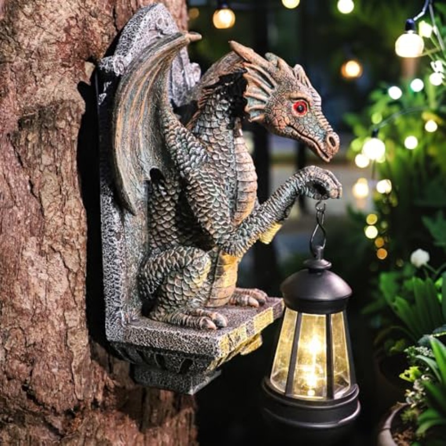 Outdoor Lighting On Trees - Lanterna Solare a Forma di Drago