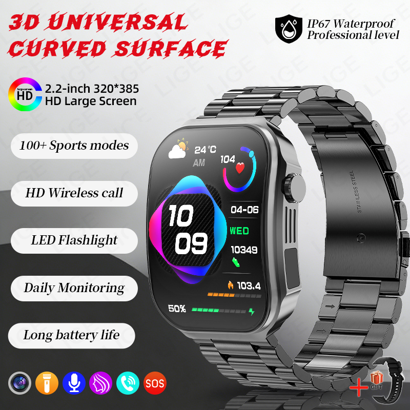 Outdoor Lighting Ip Rating - Smartwatch da Uomo con Schermo Curvo