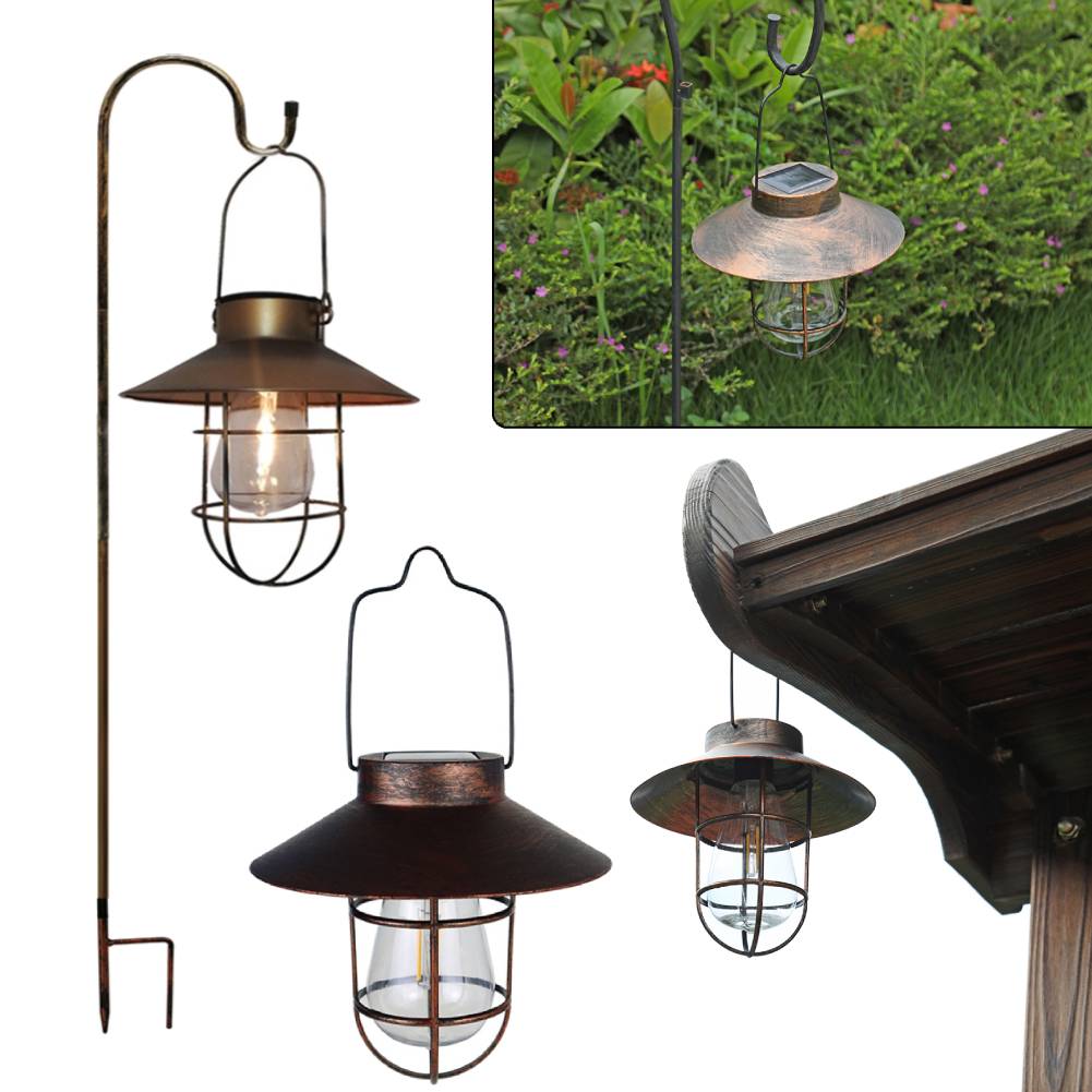 Outdoor Lighting Chandelier - Lanterna da campeggio retrò solare impermeabile