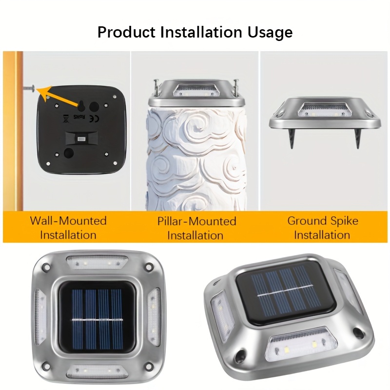 8 Luci Solari da Giardino per  - Outdoor Lighting Ground Fixtures recensione e prezzo