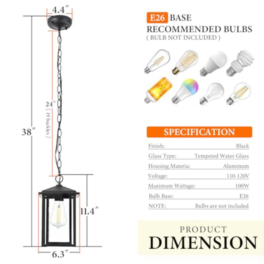Lampade a Sospensione da Ester - Outdoor Lighting Chandelier recensione e prezzo