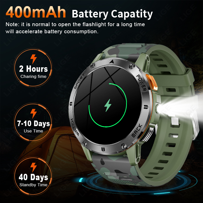 LIGE Smartwatch da uomo di liv - Outdoor Lighting Ip Rating recensione e prezzo