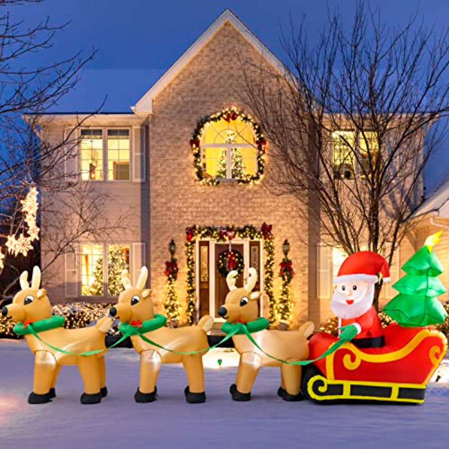 Decorazioni natalizie gonfiabi - Outdoor Lighting On Trees recensione e prezzo