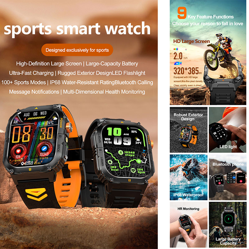 Smartwatch Robusto da Uomo con - Outdoor Lighting Ip Rating recensione e prezzo