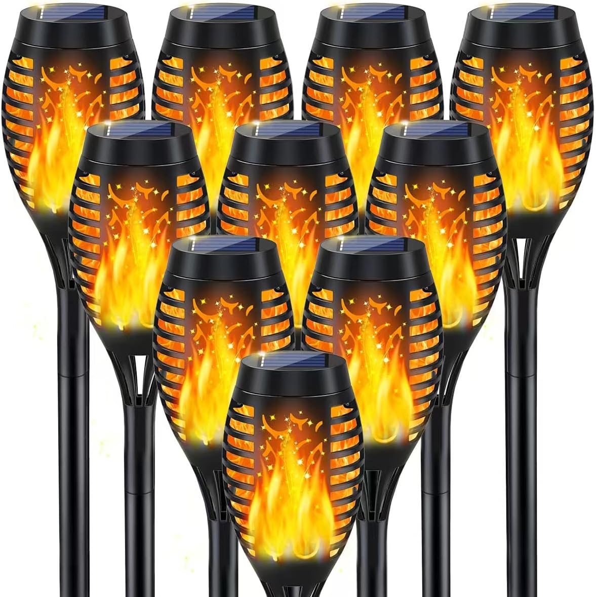Confezione da 10 torce solari  - Outdoor Lighting Art recensione e prezzo