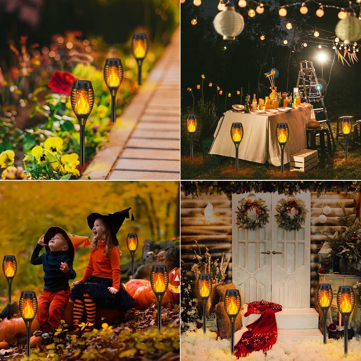 Confezione da 10 torce solari  - Outdoor Lighting Art recensione e prezzo
