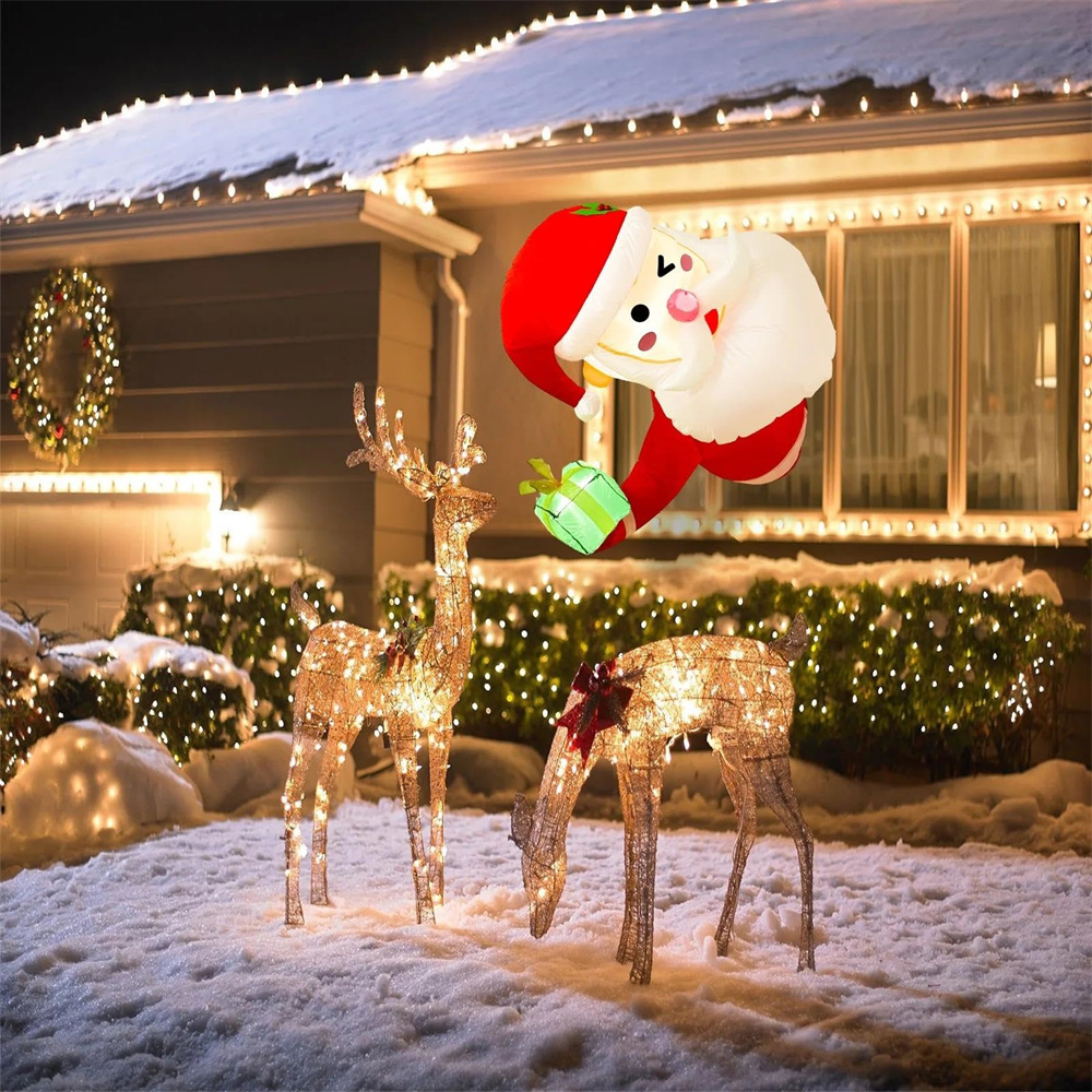 Babbo Natale gonfiabile natali - Xmas Outdoor Lighting Decorations recensione e prezzo