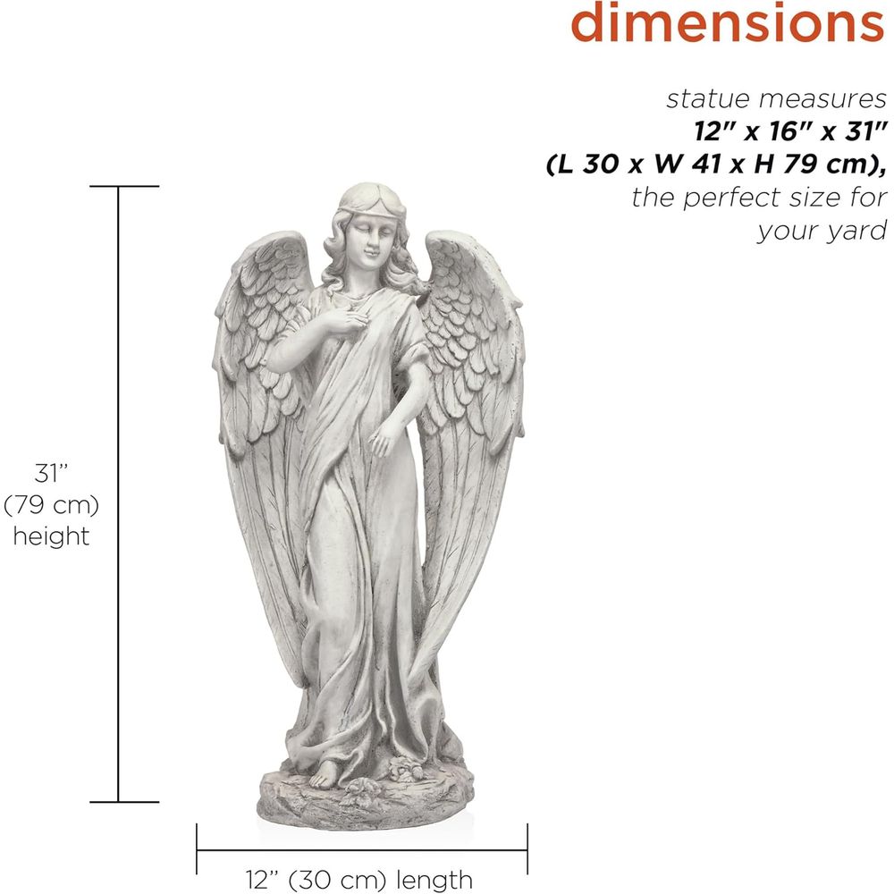 Statua d'Angelo da 31 Pollici  - Outdoor Lighting Art recensione e prezzo