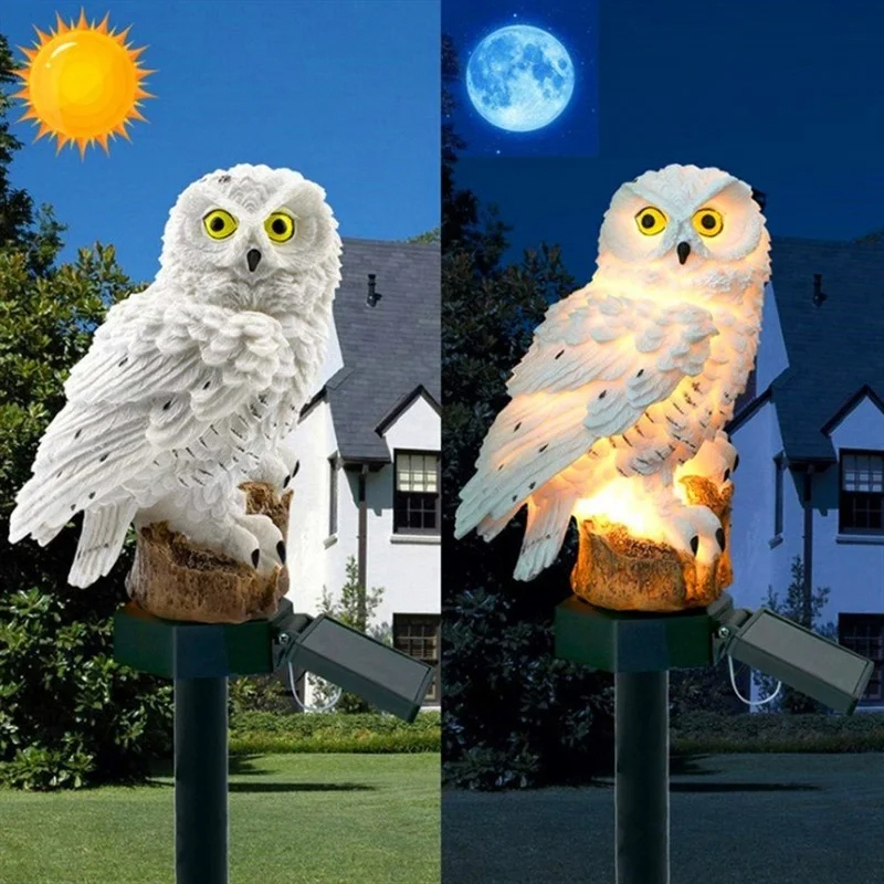 Statua di Gufo Solare con Luce - Outdoor Lighting Setup recensione e prezzo