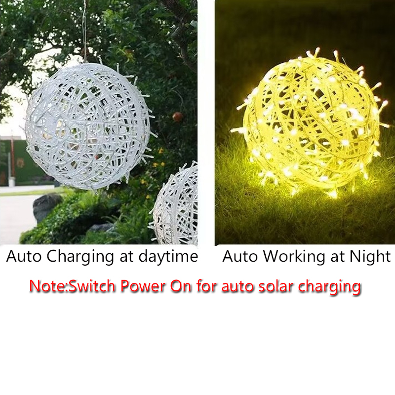 Luci solari a sfera di Natale  - Outdoor Lighting On Trees recensione e prezzo