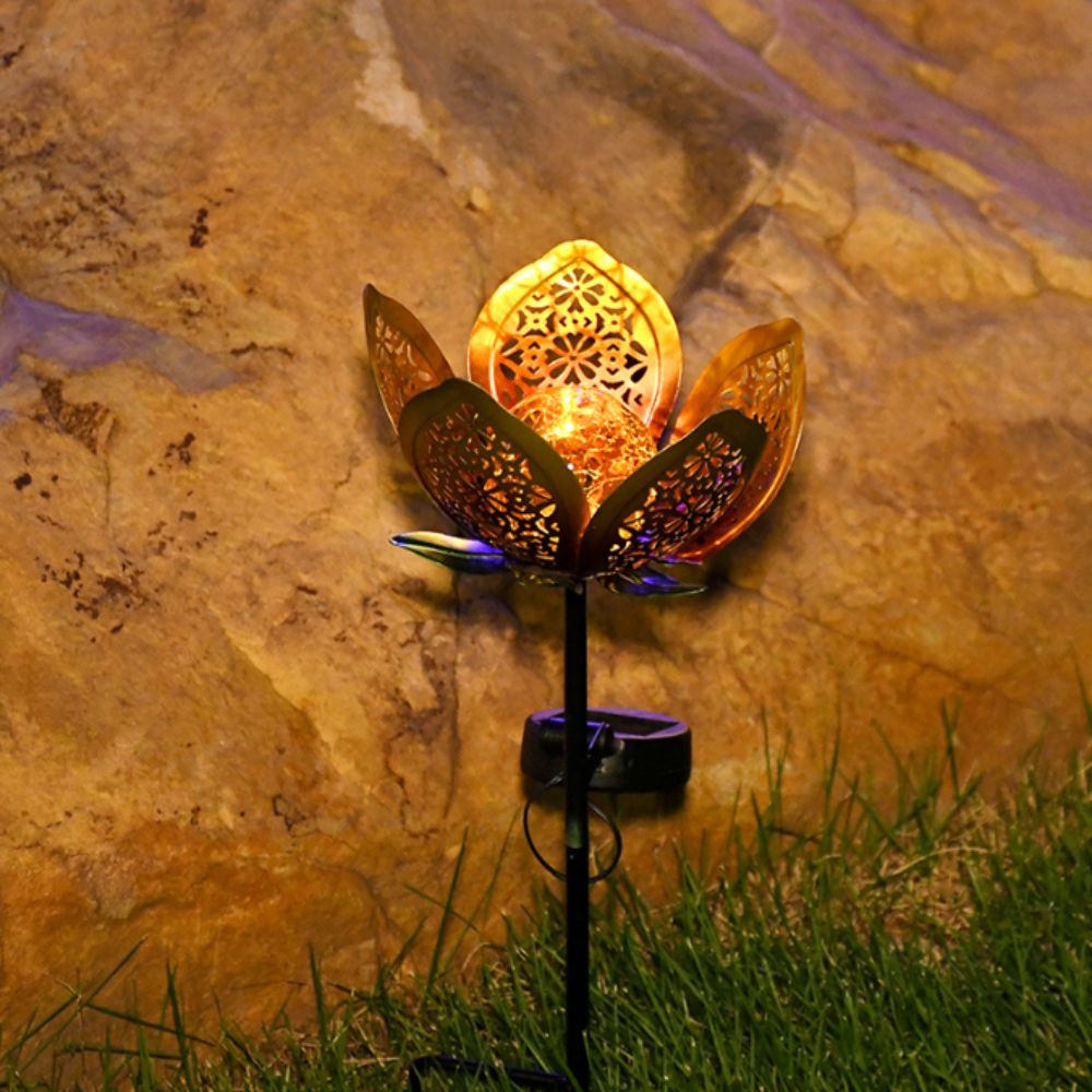 Lampada Solare a Forma di Loto - Outdoor Lighting Ground Fixtures recensione e prezzo