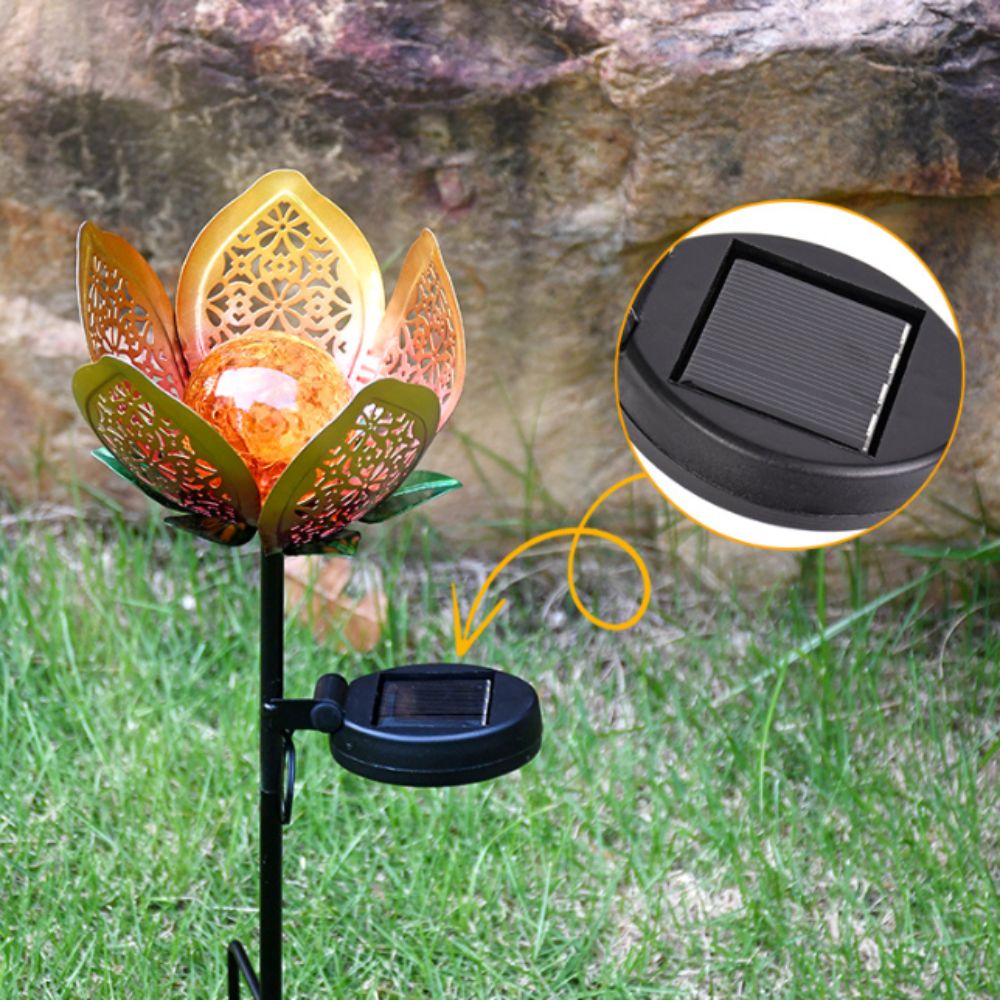Lampada Solare a Forma di Loto - Outdoor Lighting Ground Fixtures recensione e prezzo