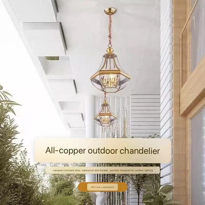 Lampadario a LED in rame imper - Outdoor Lighting Chandelier recensione e prezzo