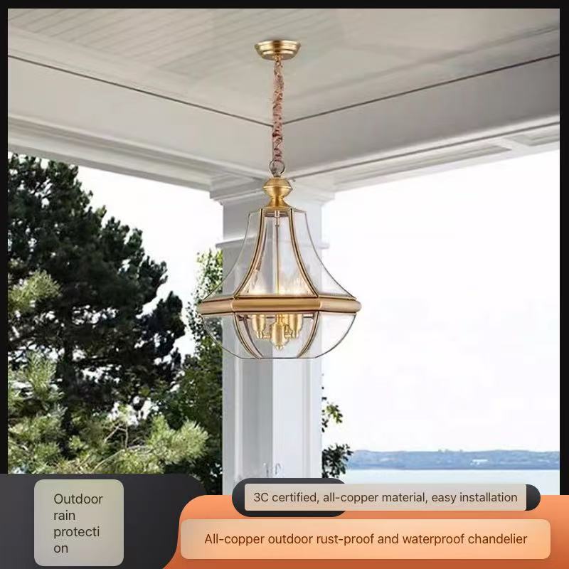 Lampadario a LED in rame imper - Outdoor Lighting Chandelier recensione e prezzo