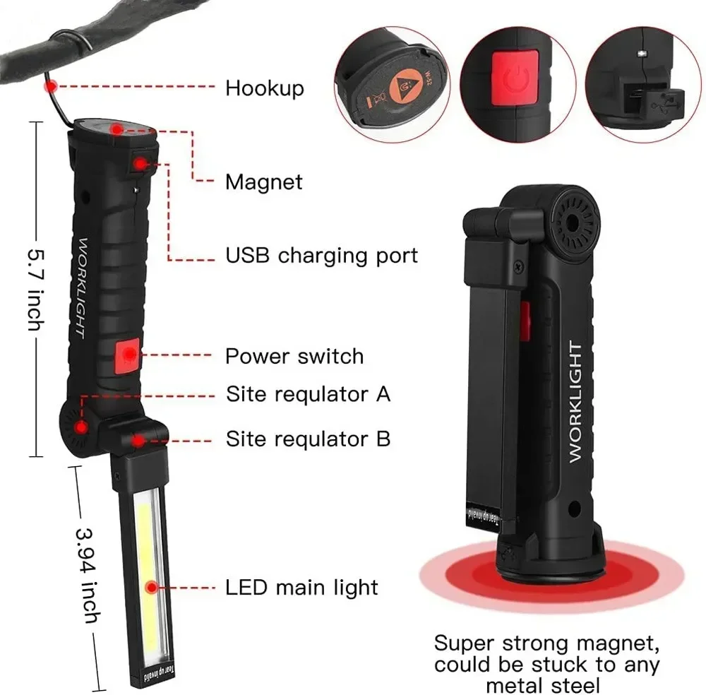 Torcia LED COB Lampada di ispe - Outdoor Lighting Setup recensione e prezzo