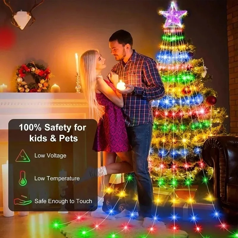 Luci a cascata a forma di stel - Xmas Outdoor Lighting Decorations recensione e prezzo