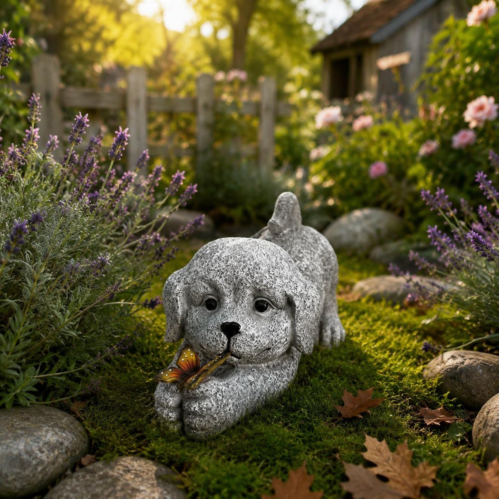 Statua di cane solare in resin - Outdoor Lighting Yard recensione e prezzo