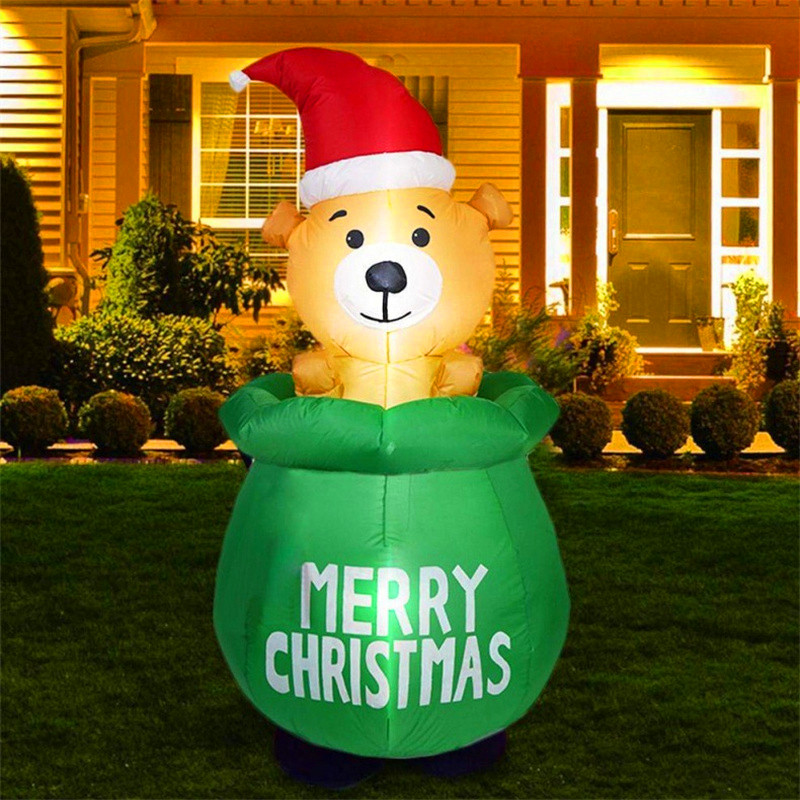 5FT natale gonfiabile decorazi - Xmas Outdoor Lighting Decorations recensione e prezzo